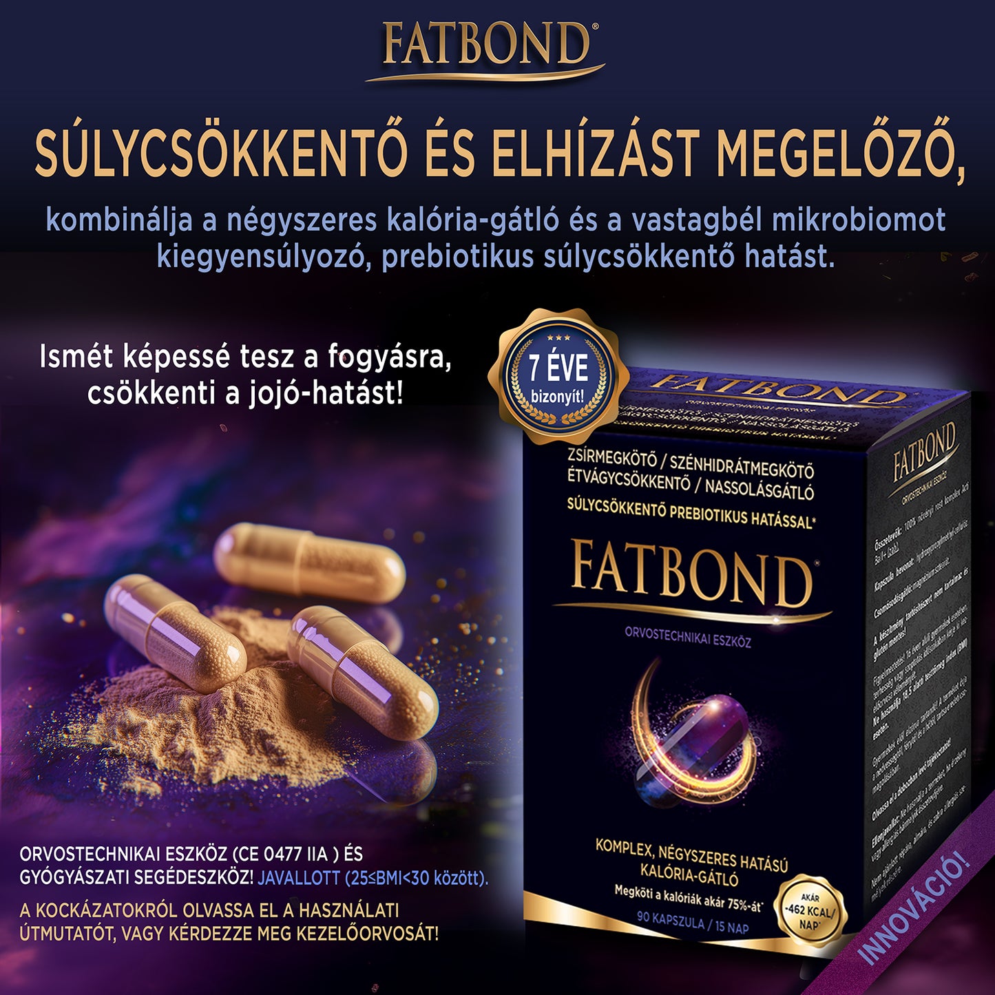 FATBOND® - Prebiotikus súlycsökkentés