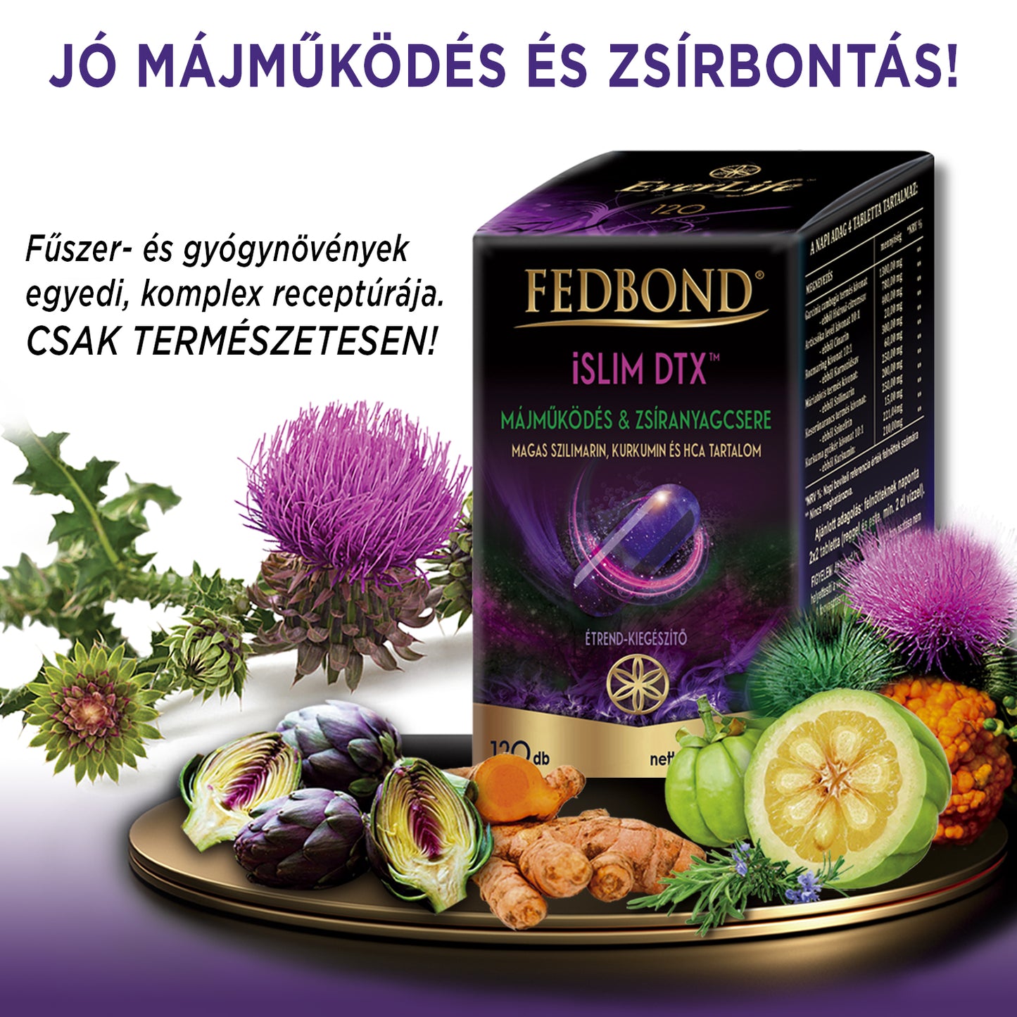 iSLIM DTX - Májműködés - Méregtelenítés - Zsírbontás
