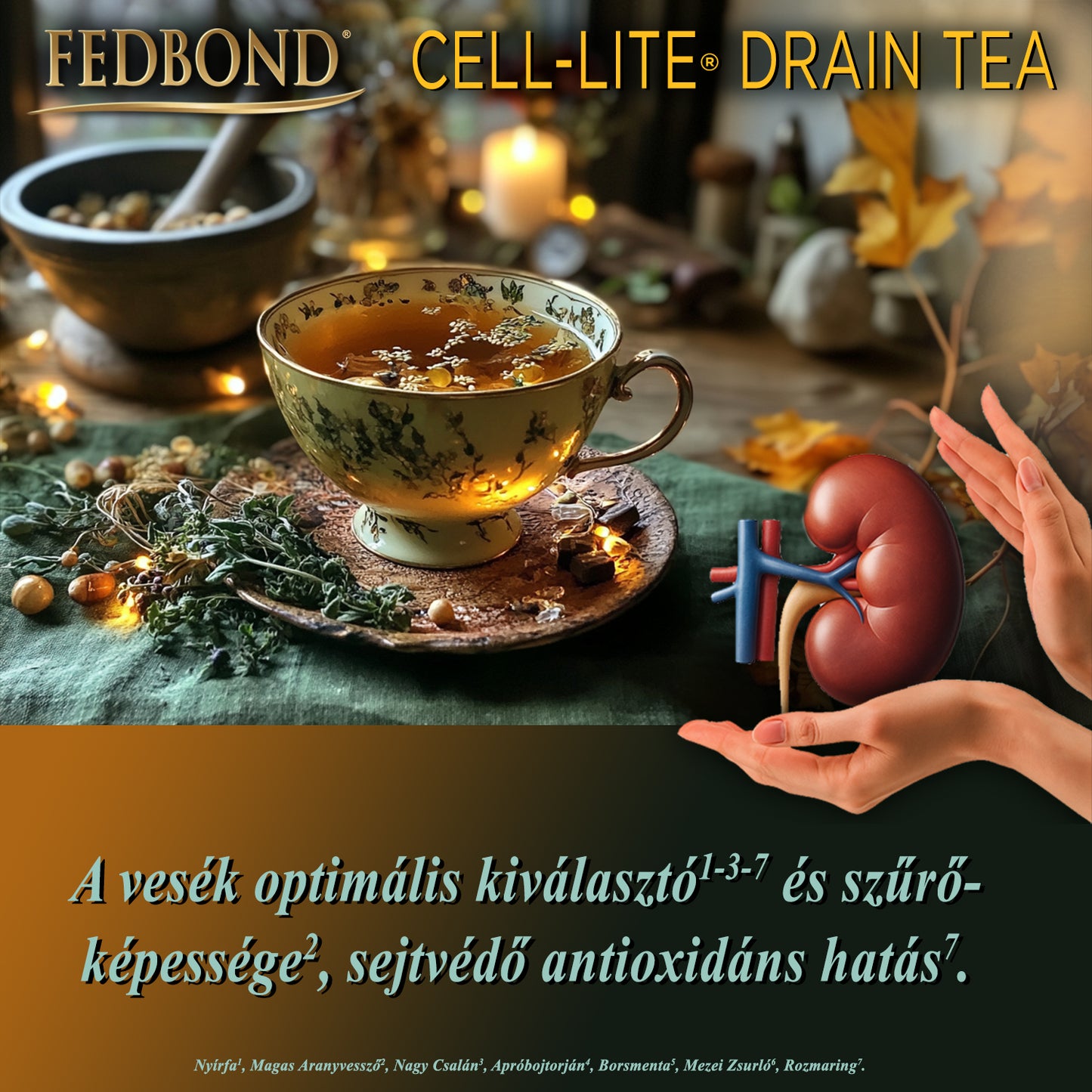CELL-LITE® DRAIN TEA - Veseműködés - Vízhajtás