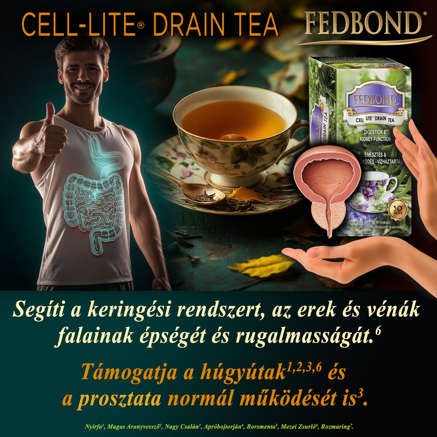 CELL-LITE® DRAIN TEA - Veseműködés - Vízhajtás