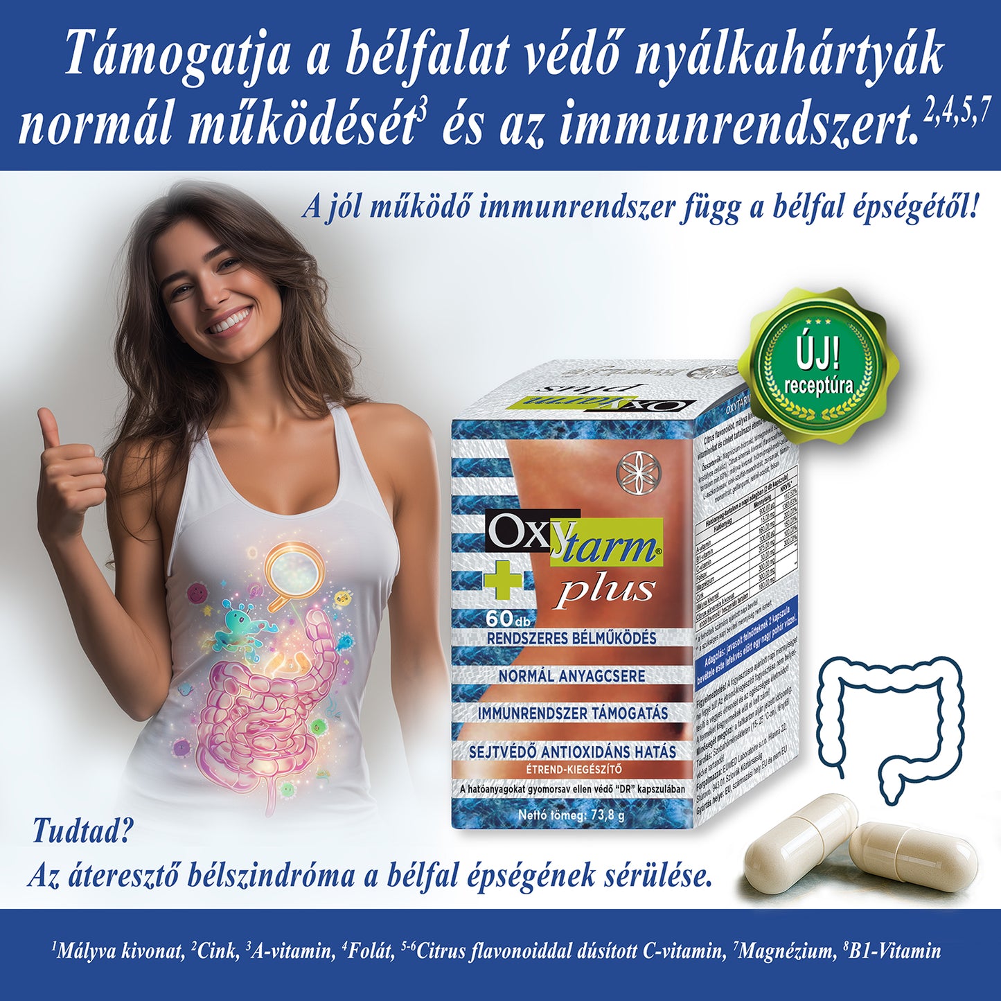 OXYTARM® PLUS - Vastagbélfal karbantartás