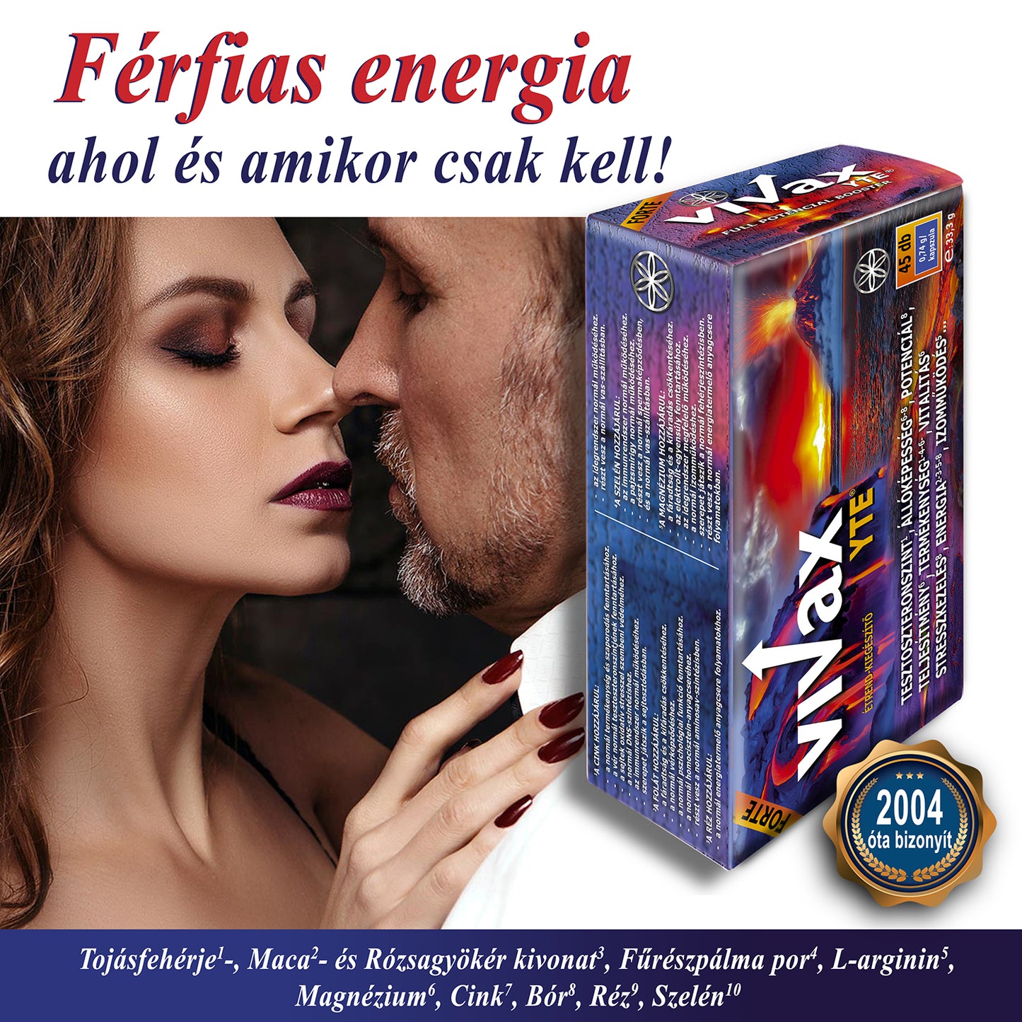 VIVAX YTE®  Forte - Maximális férfi potenciál