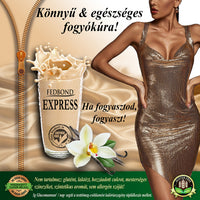 FEDBOND EXPRESS Súlycsökkentő vegán diétás fehérjeturmix / puding - Vaníliás krémsüti ízű