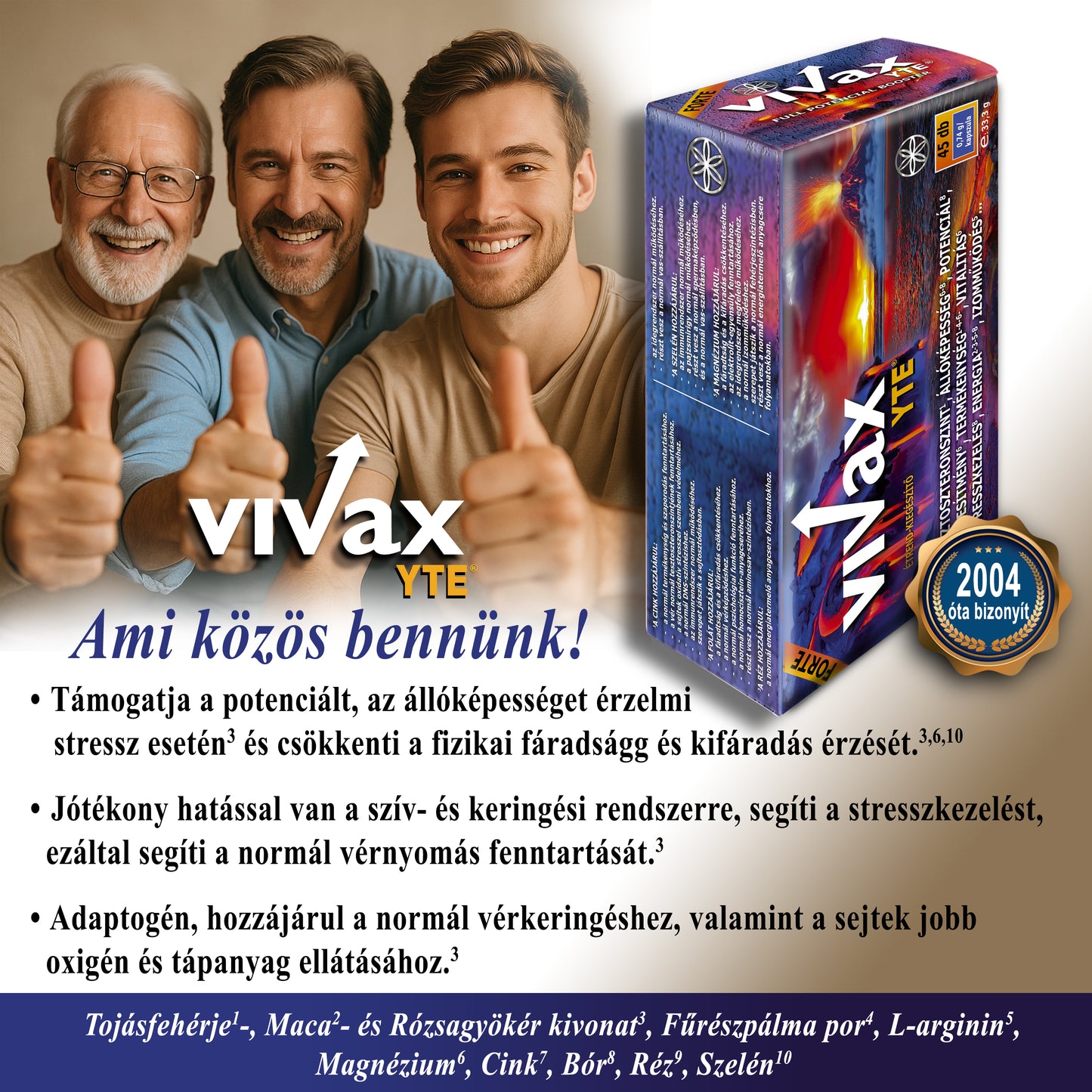 VIVAX YTE®  Forte - Maximális férfi potenciál